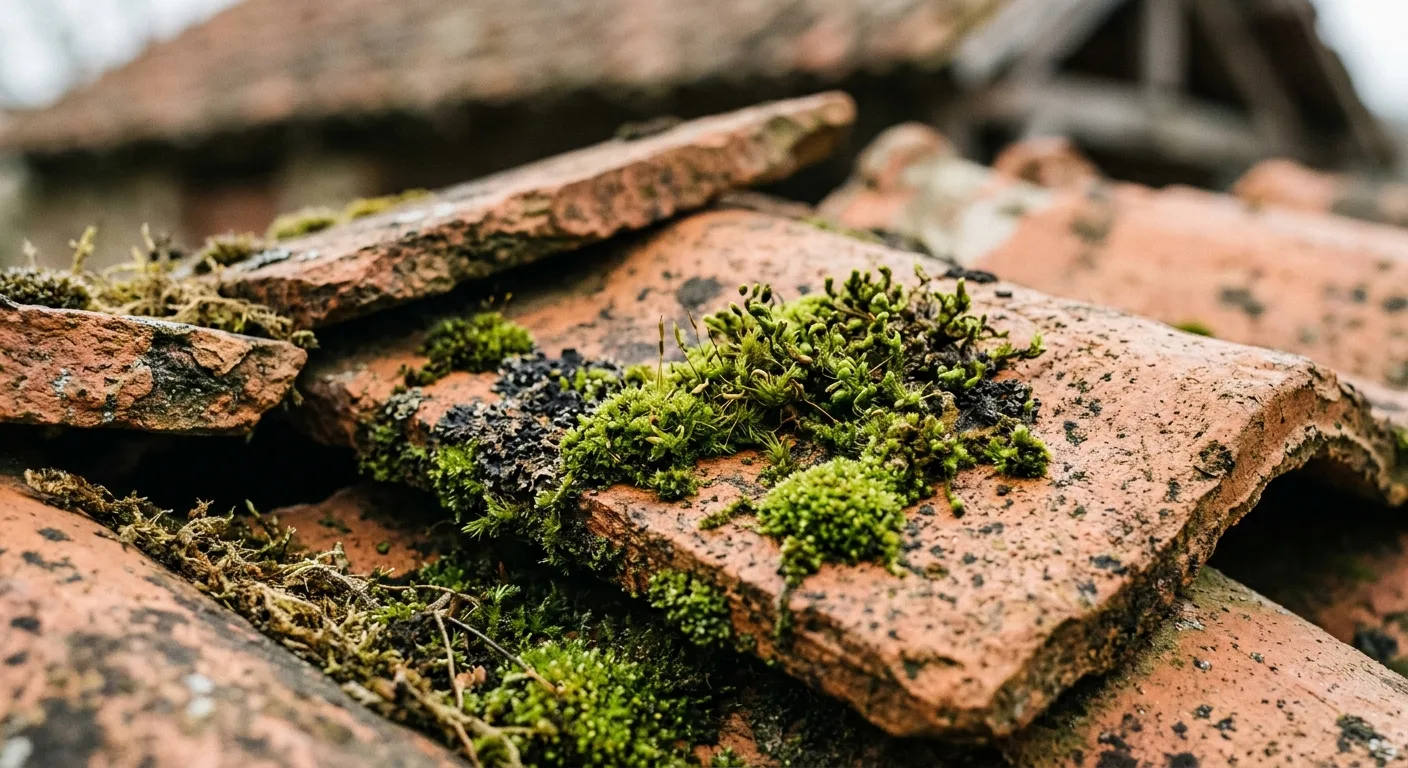Moss on roof