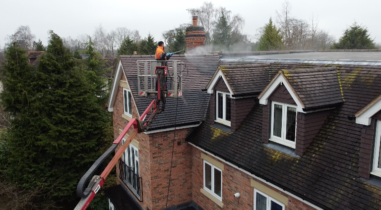 The Art of Preserving History: A 100-Year-Old Roof Clean